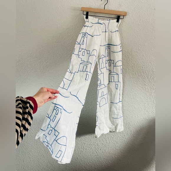 Trousers Posaposa Santorini Outline Embroidered Pants - Picture 14 of 16